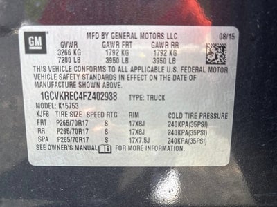 2015 Chevrolet Silverado 1500 LT