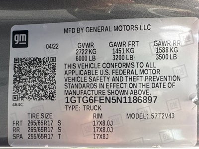 2022 GMC Canyon 4WD AT4 w/Leather