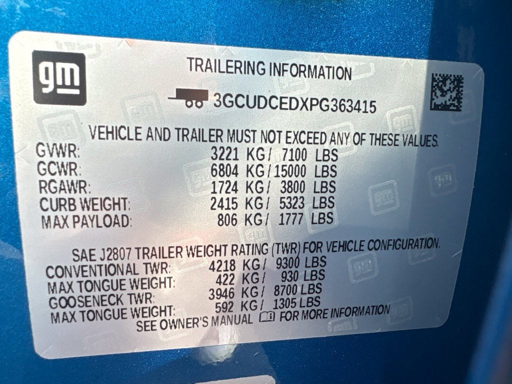 2023 Chevrolet Silverado 1500 Custom Trail Boss